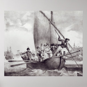 Familie Bonaparte bei Ankunft in Toulon Poster