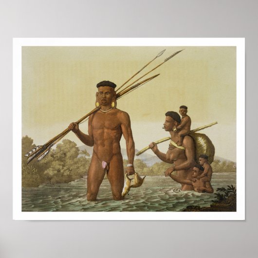 Familie Botocudos, Rio Grande, Brasilien, von "Le  Poster (Vorne)