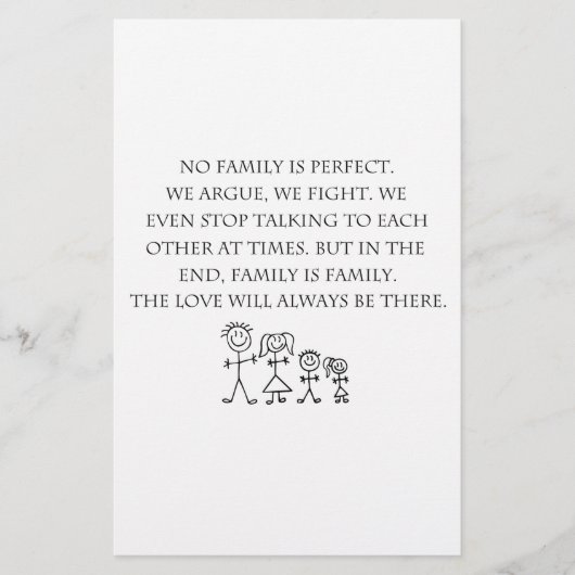 Familie Briefpapier (Vorderseite)