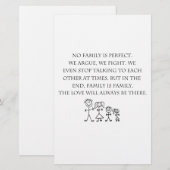 Familie Briefpapier (Vorne/Hinten)