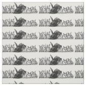 Familie Bunny Stoff (Muster)