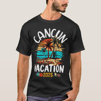 Familie Cancun Urlaub 2025 Sommerurlaub Matchi T-Shirt