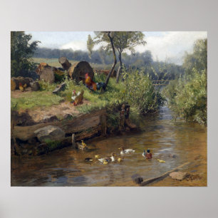 Familie Carl Jutz Duck bei Weir Poster