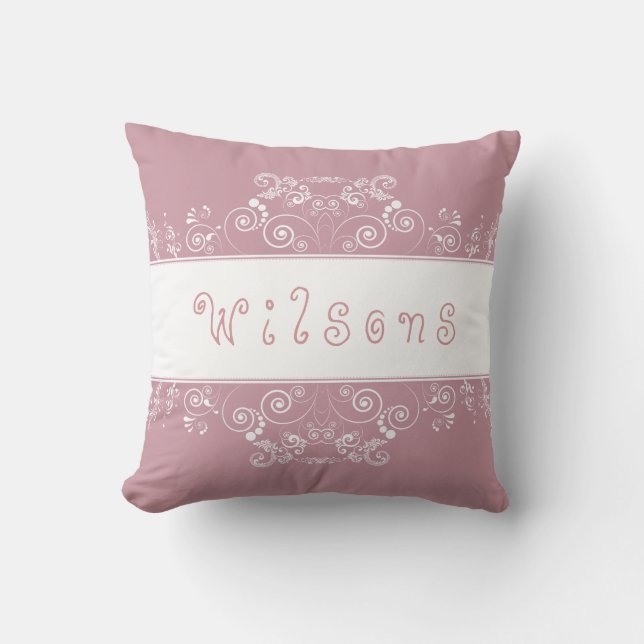 FAMILIE CLASSICAL RETRO HOUSEWARMING PINK KISSEN (Vorderseite)