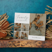 Familie Collage Rustic Modernes Foto Desktop Plaqu Fotoplatte (Seite)
