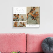 Familie Collage Rustikale moderne, maßgeschneidert Leinwanddruck (Insitu (Wohnzimmer))