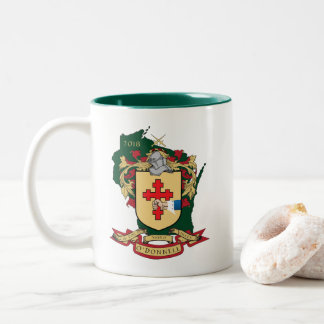 Familie Crest_Wisconsin Mug_Green O " Donnell Zweifarbige Tasse