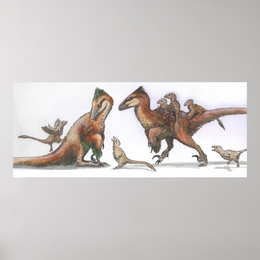 Familie Deinonychus Poster (Vorne)