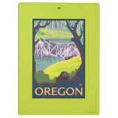 Familie der Biber Klemmbrett (Rückseite)