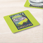 Familie der Biber Rechteckiger Pappuntersetzer (angewinkelt)