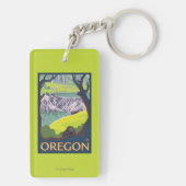 Familie der Biber Schlüsselanhänger (Rückseite)