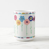 Familie der Blume (6 Namen) Kaffee Tasse (Mittel)