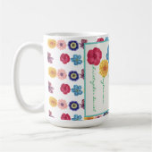 Familie der Blume (6 Namen) Kaffee Tasse (Links)