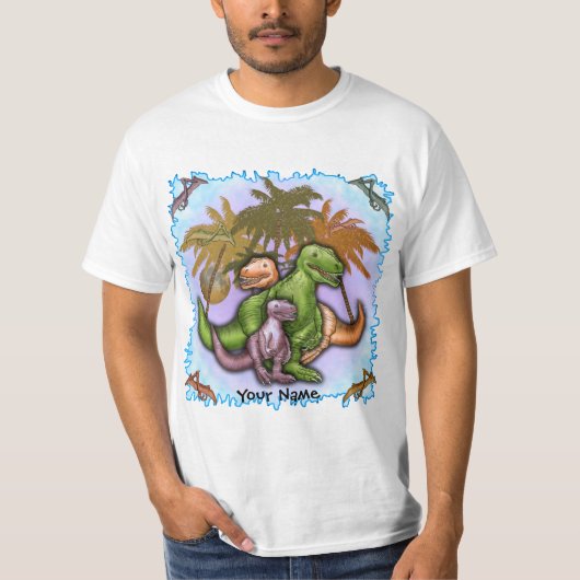 Familie der Dinosaurier T-Shirt (Vorderseite)