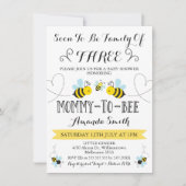 Familie der drei Bienenschaum-Dusche Einladung (Vorderseite)