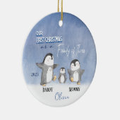 Familie der drei ersten Weihnachtsschmuck (Rechts)