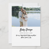 Familie der drei Vollschwangerschaften des Fotos Ankündigung (Rückseite)