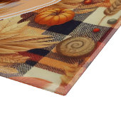 Familie der Füchse glücklich Erntedankpumpen Pumpk Schneidebrett (Ecke)