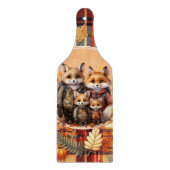 Familie der Füchse glücklich Erntedankpumpen Pumpk Schneidebrett (Vorderseite)