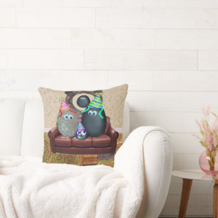 Familie der Haustiere Kissen