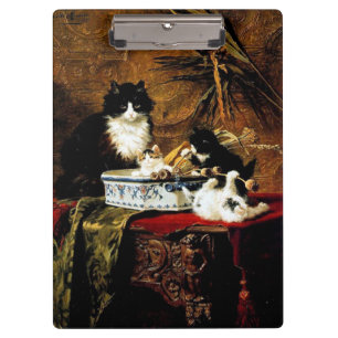 Familie der Katzen, Henriëtte Ronner-Knip Klemmbrett