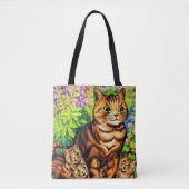 Familie der Katzen in einem Garten, Louis Wain Tasche (Vorderseite)
