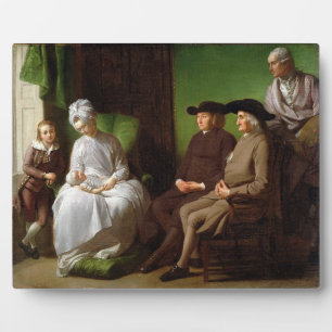 Familie der Künstler (Öl auf Leinwand) Fotoplatte