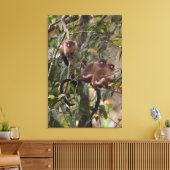 Familie der MarmosetAffen Leinwanddruck (Insitu (Wohnzimmer))