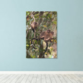 Familie der MarmosetAffen Leinwanddruck (Insitu (Holzboden))