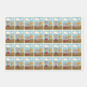 Familie der niedlichen und Cheesy Maus Geschenkpapier Set (Vorderseite 3)