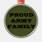 Familie der Ornament-Proud-Armee Silbernes Ornament (Vorne)