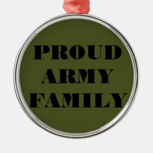 Familie der Ornament-Proud-Armee Silbernes Ornament