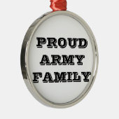 Familie der Ornament-Proud-Armee Silbernes Ornament (Rechts)