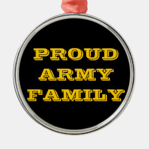 Familie der Ornament-Proud-Armee Silbernes Ornament