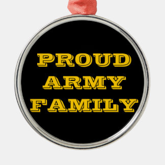 Familie der Ornament-Proud-Armee Silbernes Ornament