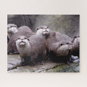 Familie der Otters Puzzle