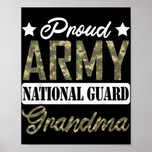 Familie der Polizei-Nationalgarde Oma Militär Poster