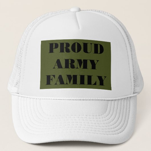 Familie der Proud-Armee Truckerkappe (Vorderseite)