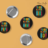 Familie der Proud Black Mama Black History Mons Button
