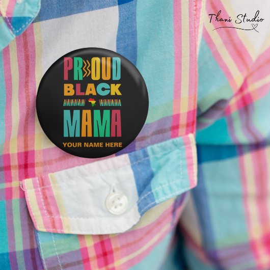 Familie der Proud Black Mama Black History Mons Button