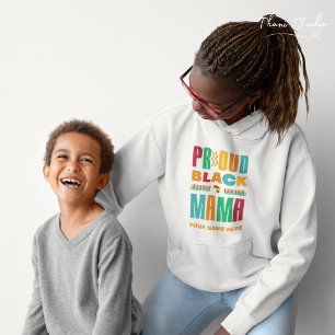Familie der Proud Black Mama Black History Mons Hoodie