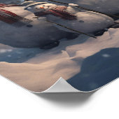 Familie der Schneemänner Poster (Ecke)
