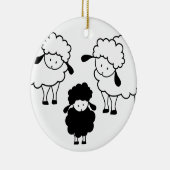 Familie der schwarzen Schafe Keramikornament (Rechts)