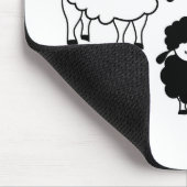 Familie der schwarzen Schafe Mousepad (Ecke)