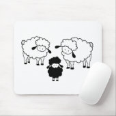 Familie der schwarzen Schafe Mousepad (Mit Mouse)