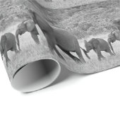 Familie der südafrikanischen Elefanten Geschenkpapier (Rolleneckpunkt)