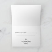 Familie der vier Weihnachtskarten Dankeskarte (Innenseite)