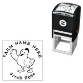 Familie der Vintagen handgezogenen Hühnereier Permastempel (Beispiel)