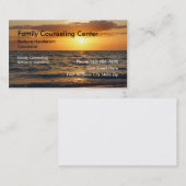 Familie, die Visitenkarten berät Visitenkarte (Vorne/Hinten)