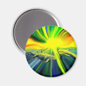 Familie Dolphin im Sonnenschein Magnet (Vorderseite/Rückseite)